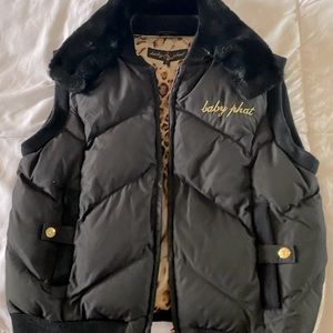 Black and Gold Baby Phat Vest